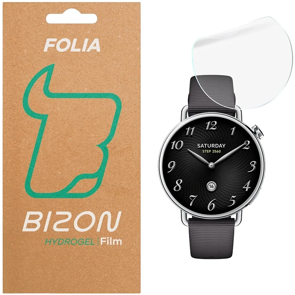 Kryt Folia hydrożelowa na ekran Bizon Glass Watch Hydrogel Xiaomi Watch S4 41mm
