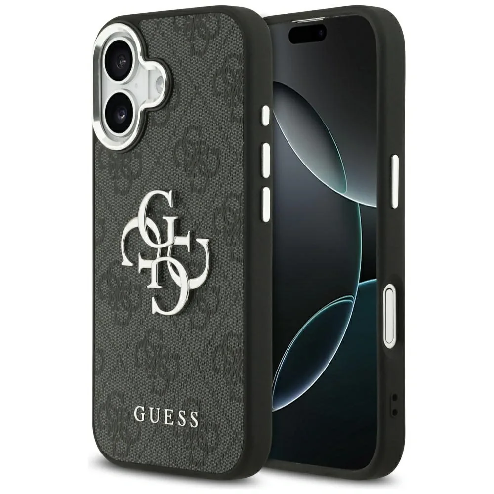 Kryt Guess 4G Big 4G Classic Logo Apple iPhone 17 black silver