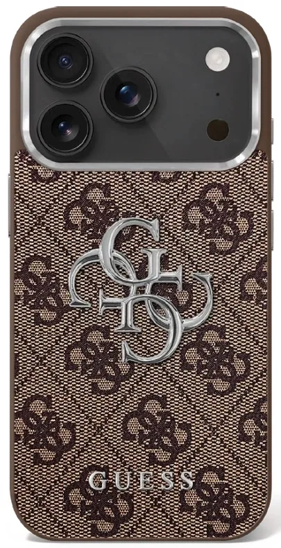 Kryt Guess 4G Big 4G Classic Logo Apple iPhone 17 brown silver