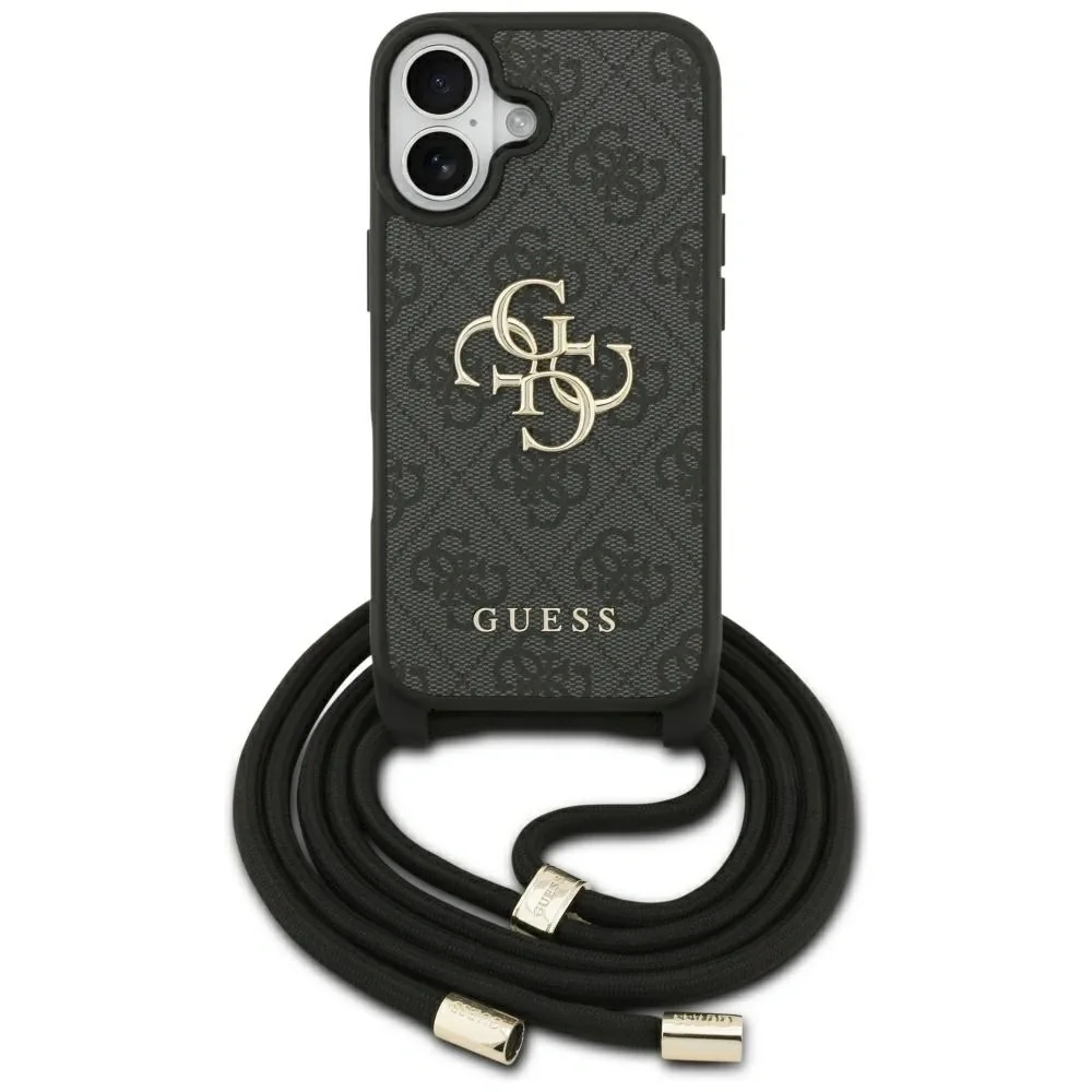 Kryt Guess 4G Big Logo Cord Stap Crossbody Apple iPhone 17 black