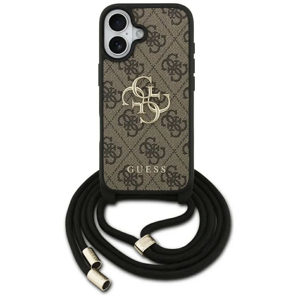 Kryt Guess 4G Big Logo Cord Stap Crossbody Apple iPhone 17 brown