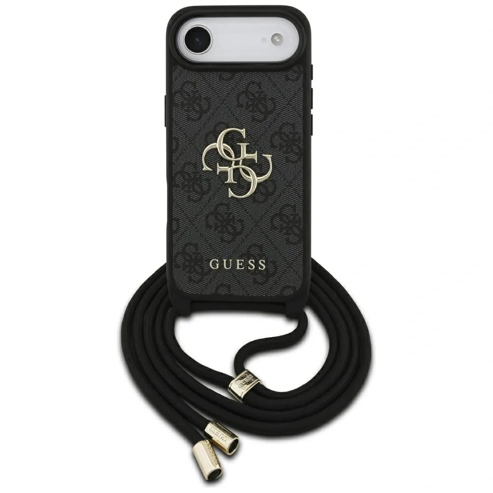 Kryt Guess 4G Big Logo Cord Stap Crossbody Apple iPhone Air black