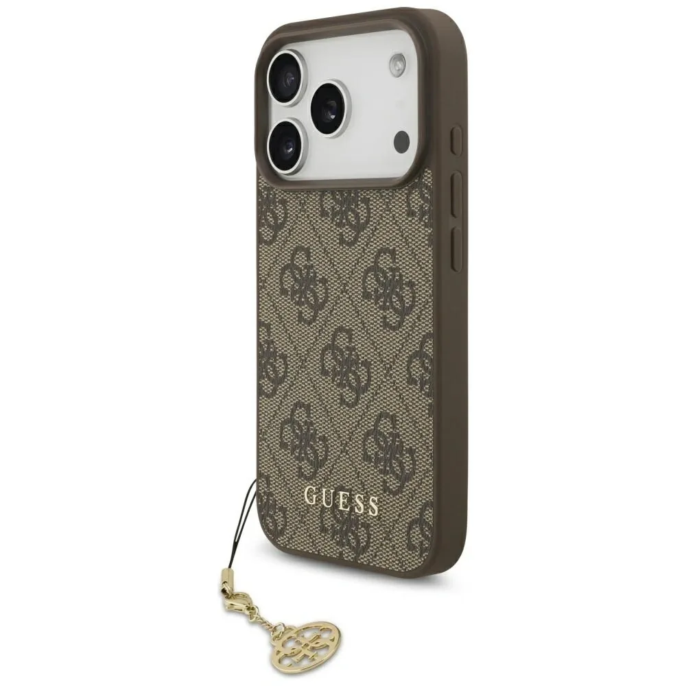 Kryt Guess 4G Charms Collection MagSafe Apple iPhone 17 Pro brown