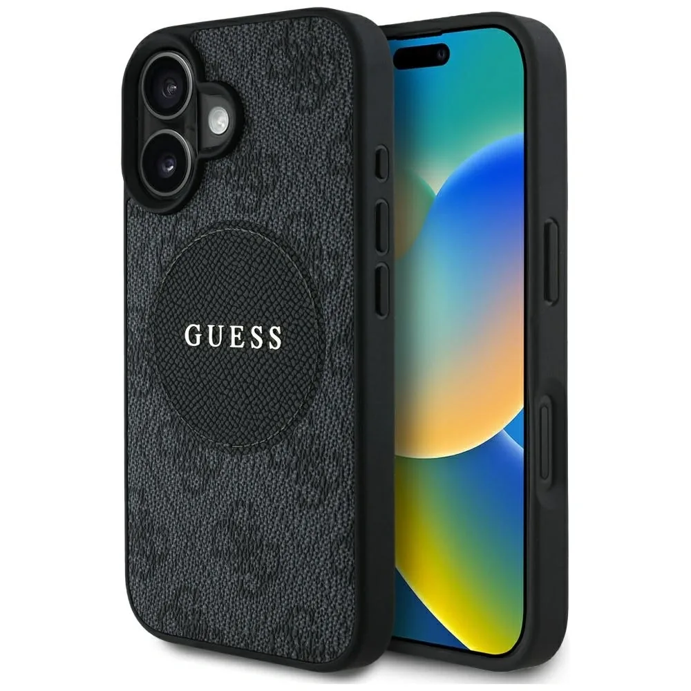 Kryt Guess 4G Circle Classic Logo MagSafe Apple iPhone 16 black