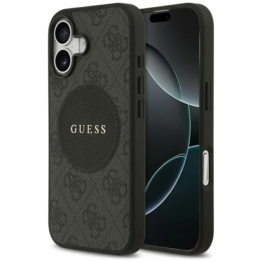Kryt Guess 4G Circle Classic Logo MagSafe Apple iPhone 17 black