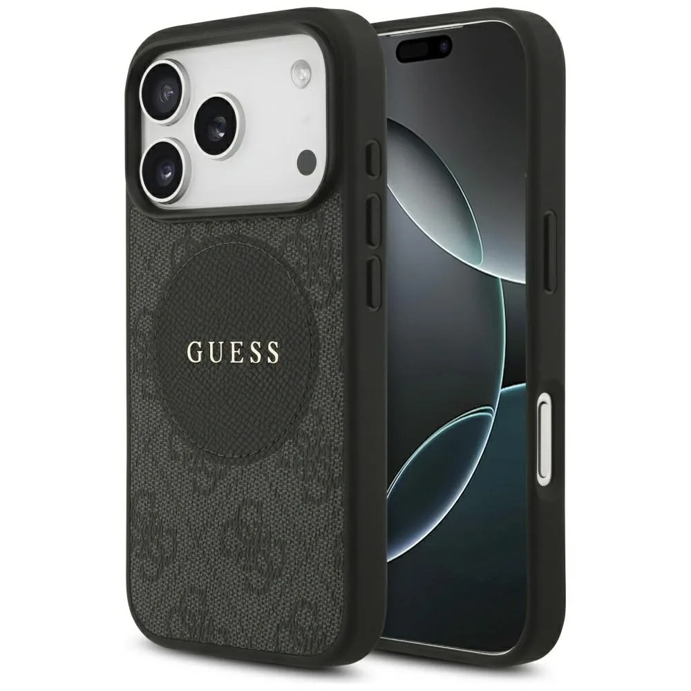 Kryt Guess 4G Circle Classic Logo MagSafe Apple iPhone 17 Pro black