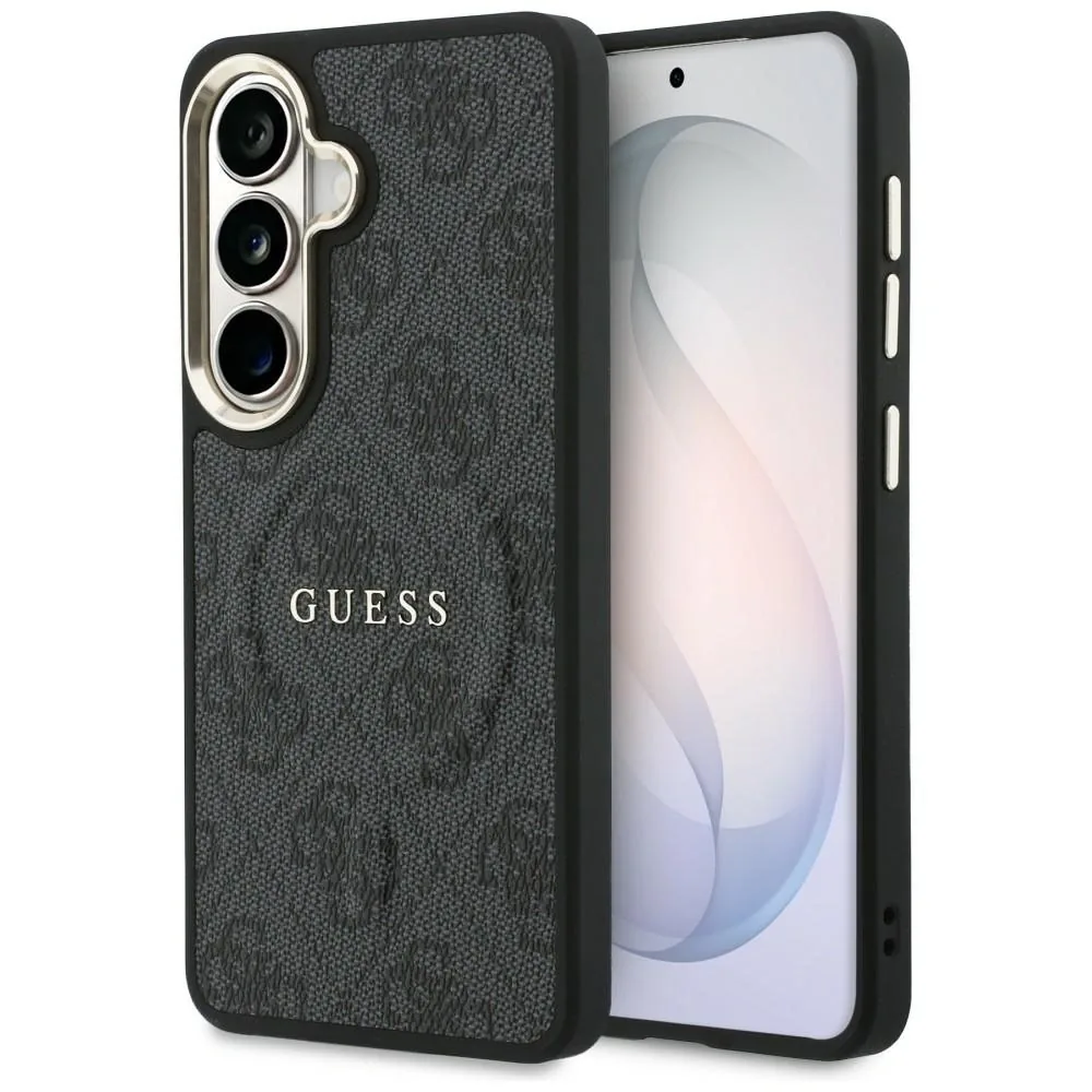 Kryt Guess 4G Embossed Ring MagSafe Samsung Galaxy S26 black