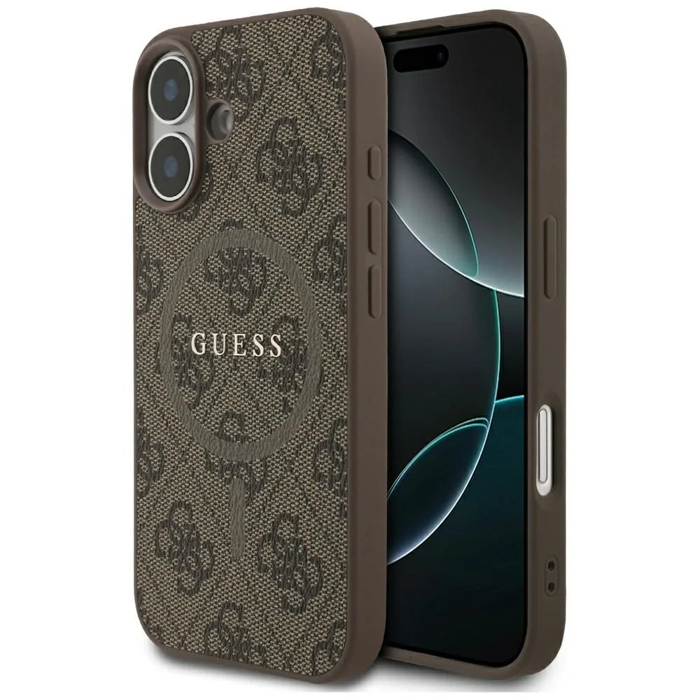 Kryt Guess 4G Ring Classic Logo MagSafe Apple iPhone 17 brown