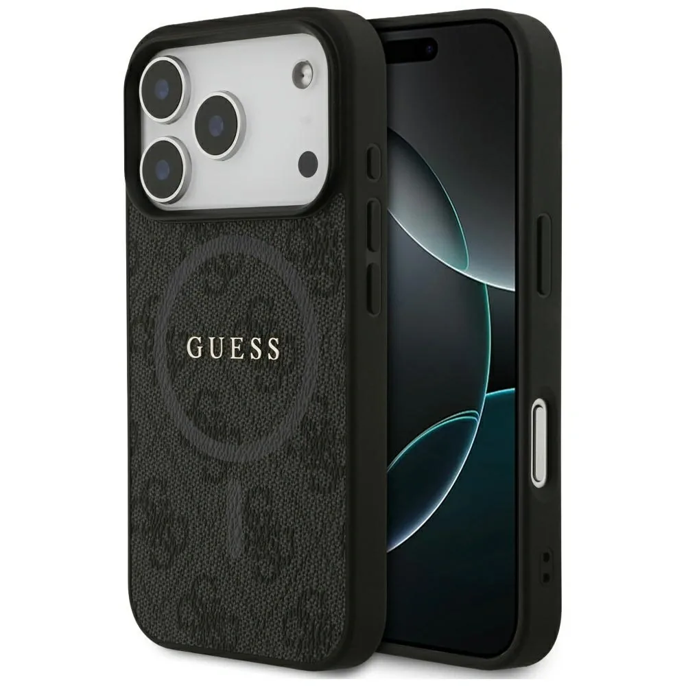 Kryt Guess 4G Ring Classic Logo MagSafe Apple iPhone 17 Pro black