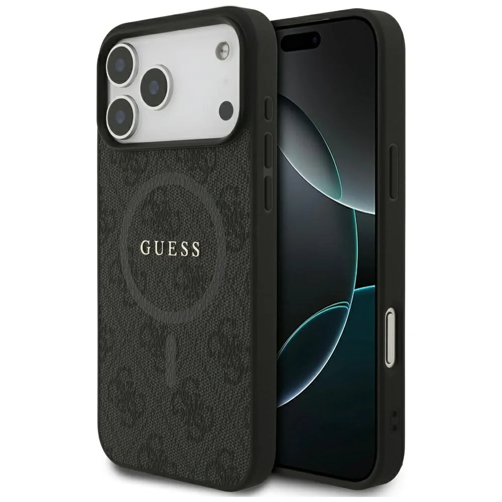 Kryt Guess 4G Ring Classic Logo MagSafe Apple iPhone 17 Pro Max black