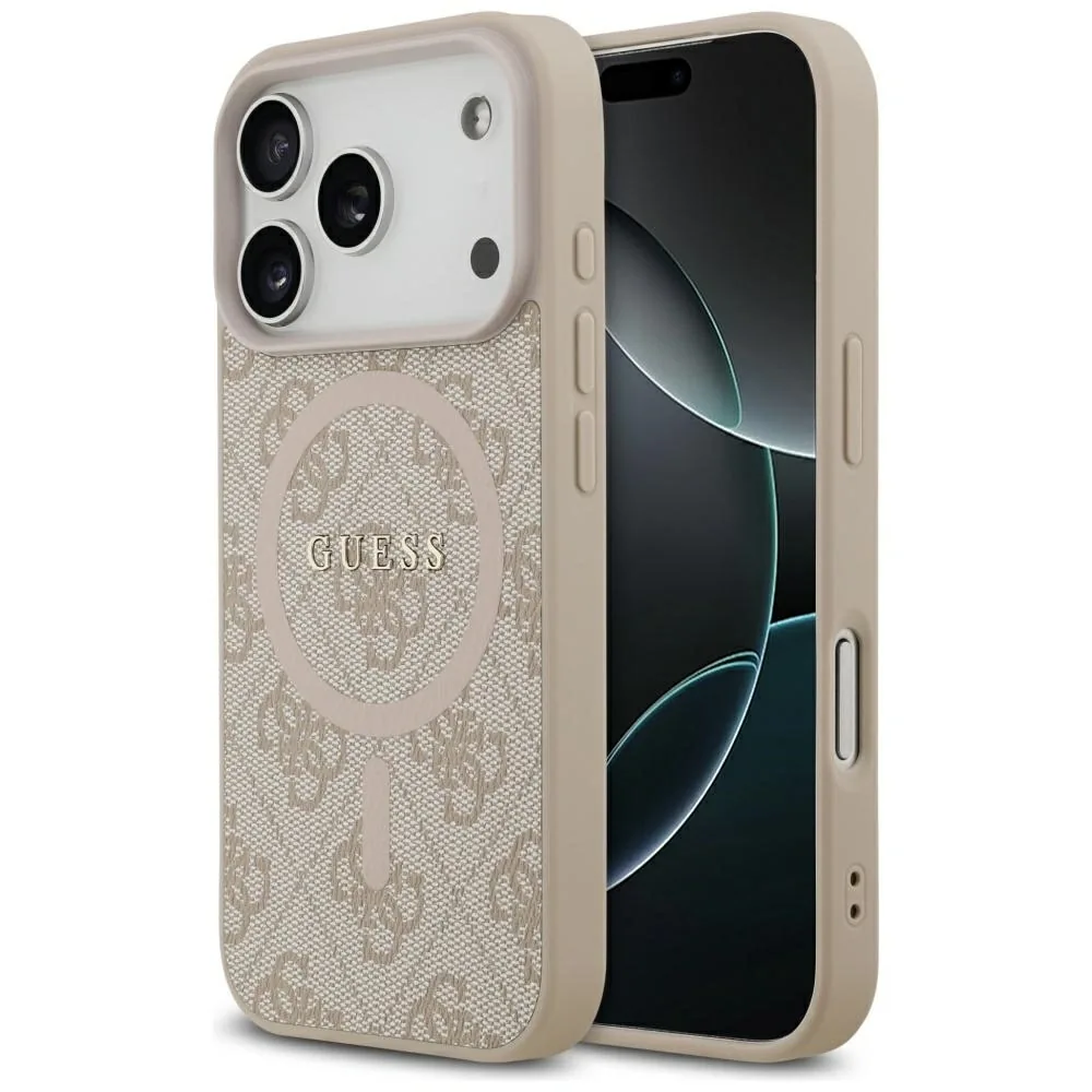 Kryt Guess 4G Ring Classic Logo MagSafe Apple iPhone 17 Pro pink