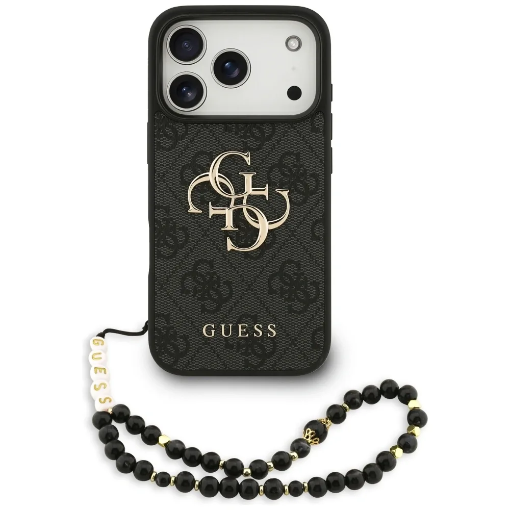 Kryt Guess 4G Strap 4G Classic Logo Apple iPhone 17 Pro black