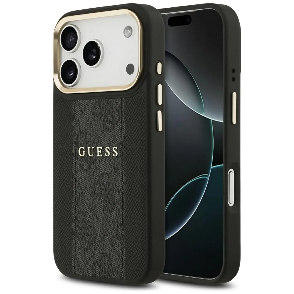 Kryt Guess 4G Stripe MagSafe Apple iPhone 17 Pro black