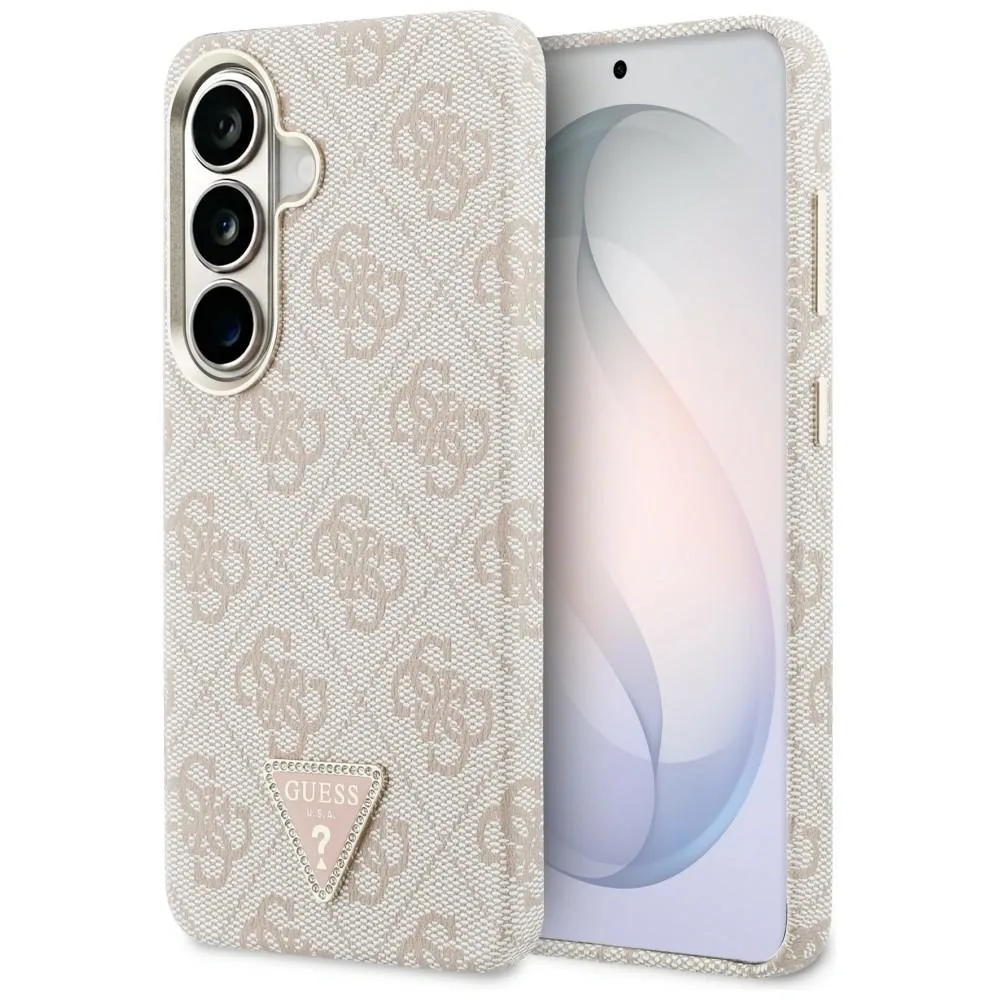 Kryt Guess 4G Triangle Logo MagSafe Samsung Galaxy S26 pink