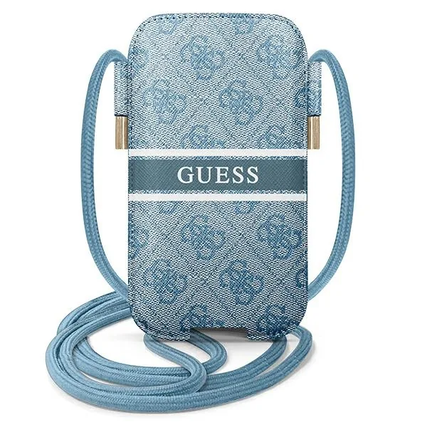 Pouzdro Guess Bag GUPHM4GDBL 6.1 inch blue hardcase 4G Stripe