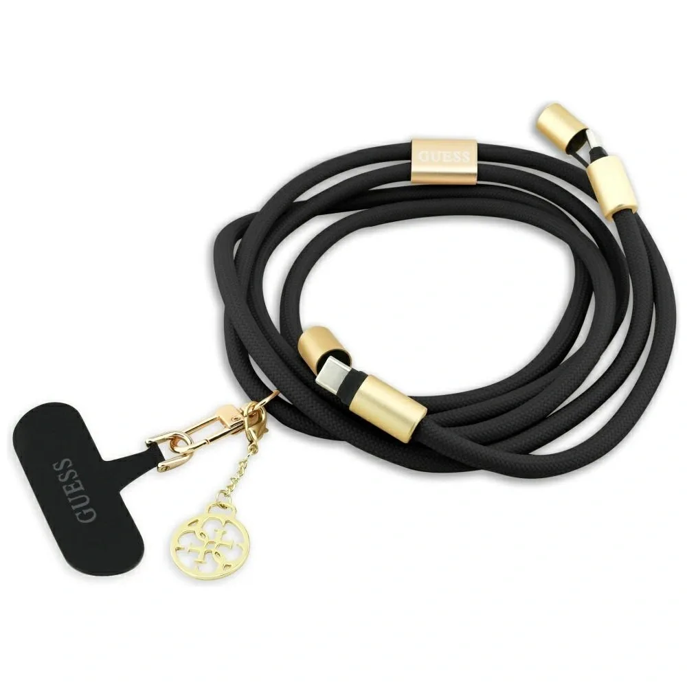 Guess CBDY 4G Charm USB-C / USB-C Cable 150cm black