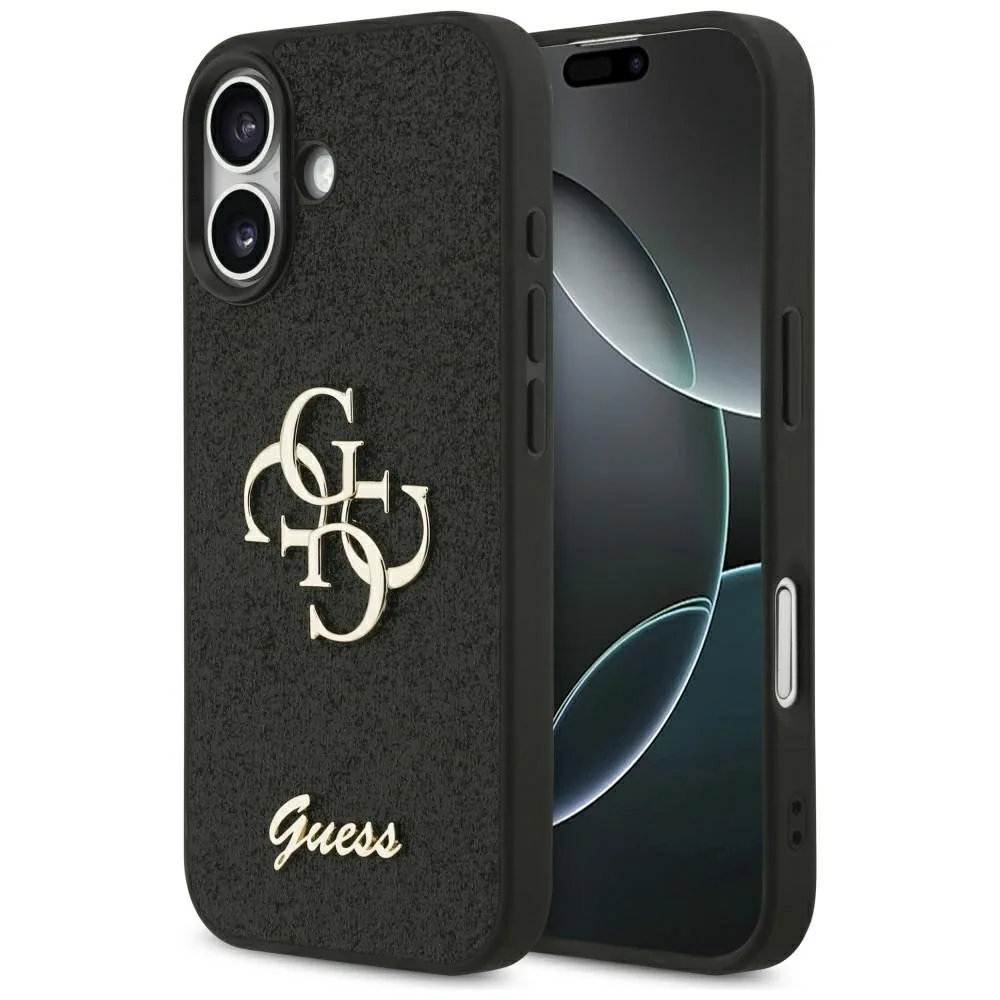 Kryt Guess Fixed Glitter Big 4G Apple iPhone 17 black