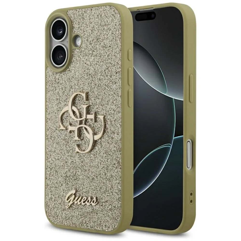 Kryt Guess Fixed Glitter Big 4G Apple iPhone 17 gold