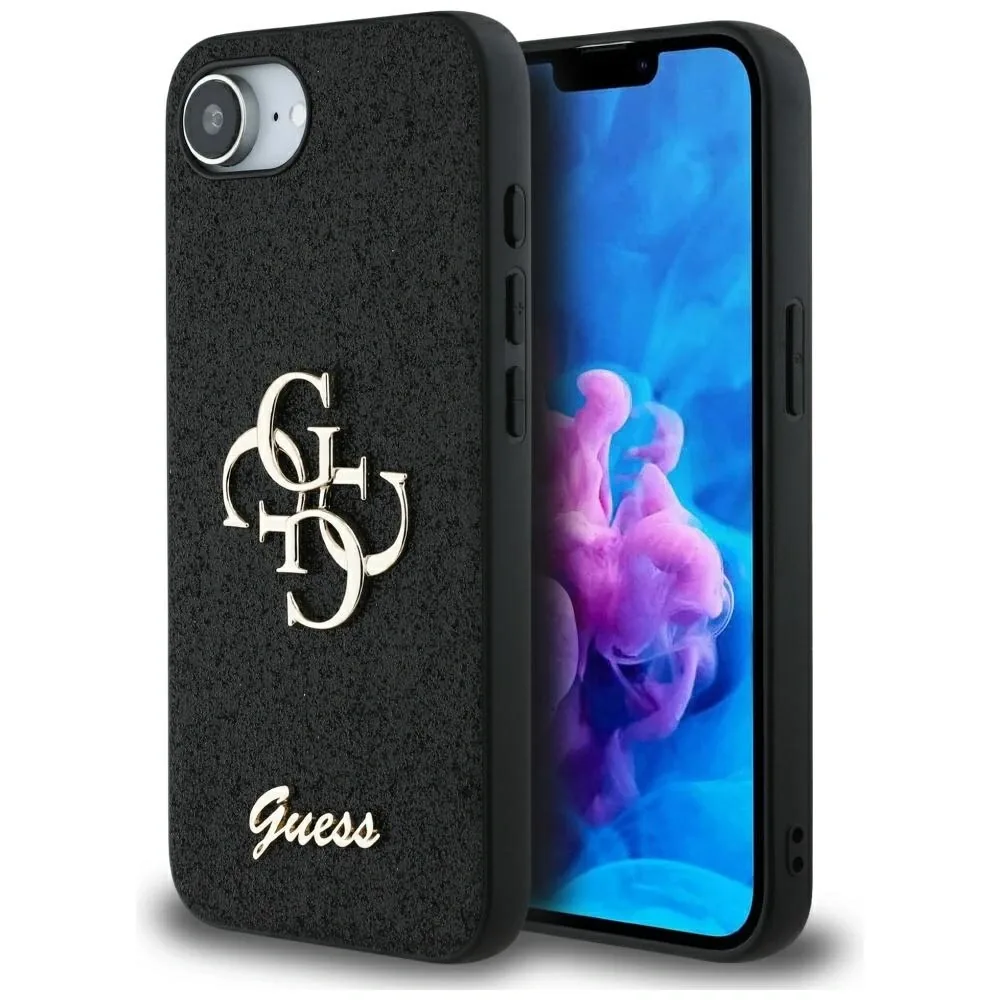 Kryt Guess Fixed Glitter Big 4G Apple iPhone 17e / 16e black