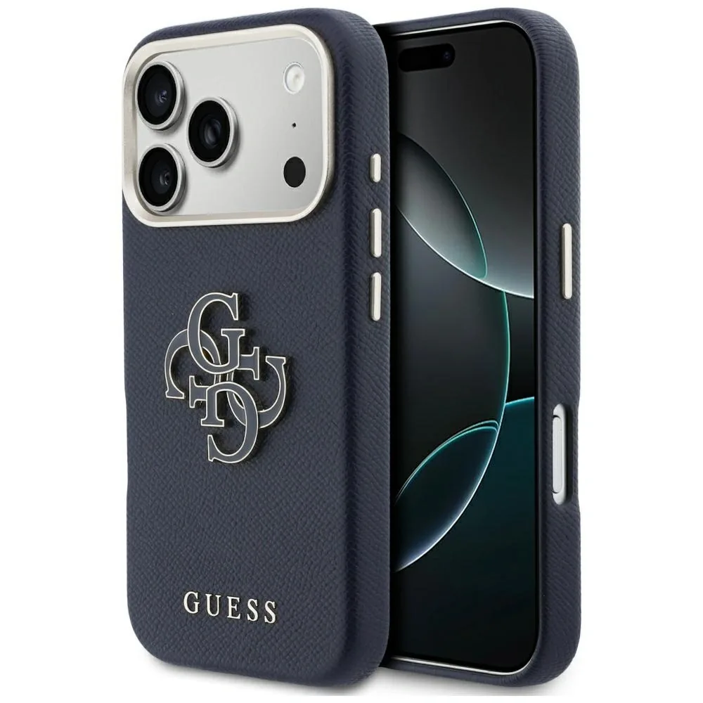 Kryt Guess FW Resin Logo Apple iPhone 17 Pro blue