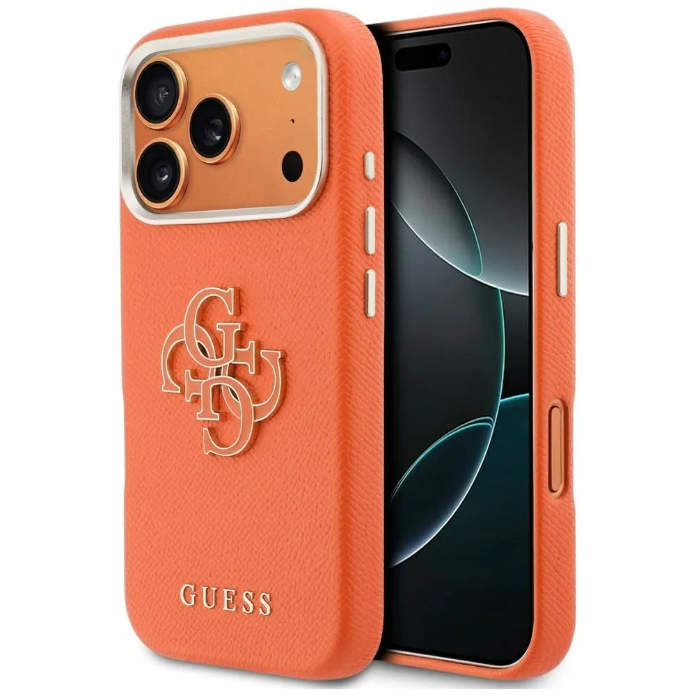 Kryt Guess FW Resin Logo Apple iPhone 17 Pro orange