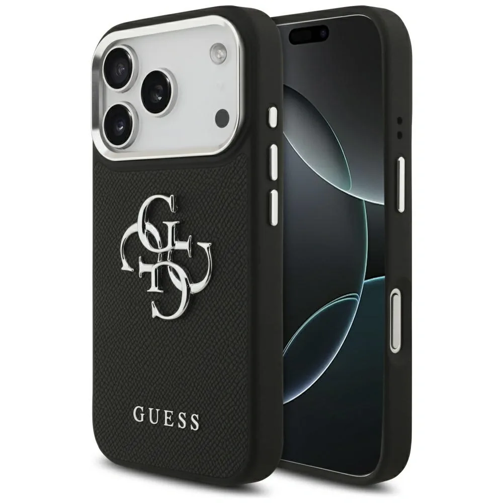 Kryt Guess Grained Big 4G Classic Logo Apple iPhone 17 Pro black