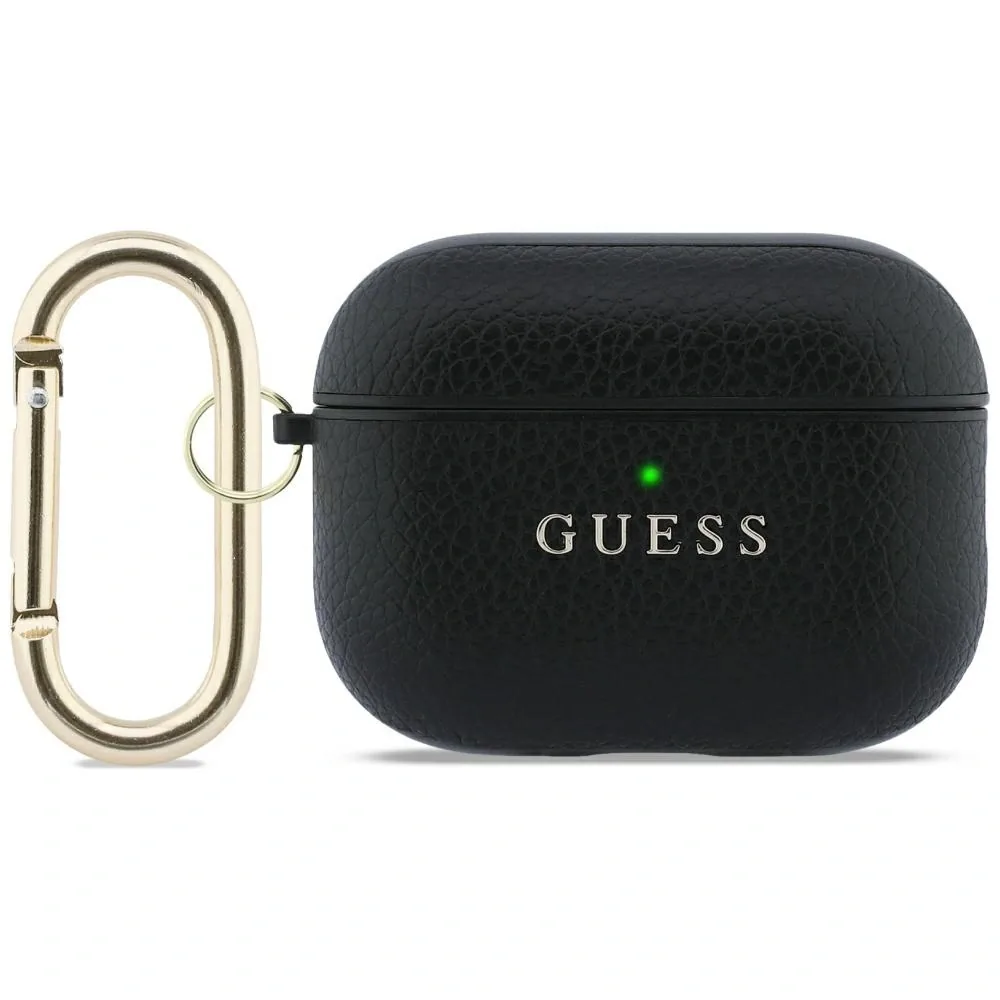 Kryt Guess Grained Classic Logo Apple AirPods Pro 3 black