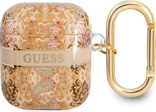 Kryt Guess GUA2HHFLD Apple AirPods gold Paisley Strap Collection