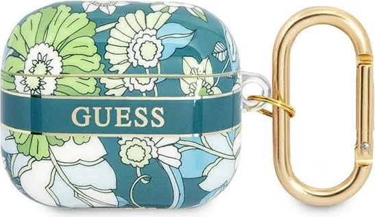 Kryt Guess GUA3HHFLN Apple AirPods 3 green Flower Strap Collection