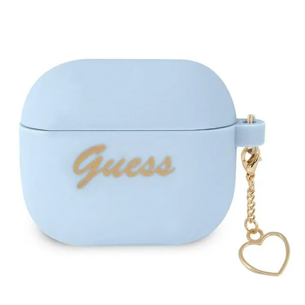 Kryt Guess GUA3LSCHSB Apple AirPods 3 cover blue Silicone Charm Collection