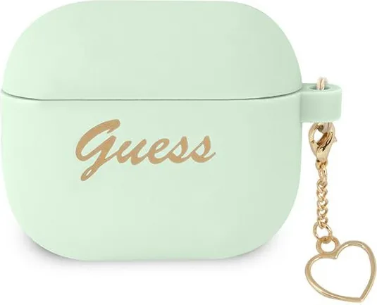 Kryt Guess GUA3LSCHSN Apple AirPods 3 green Silicone Charm Heart Collection