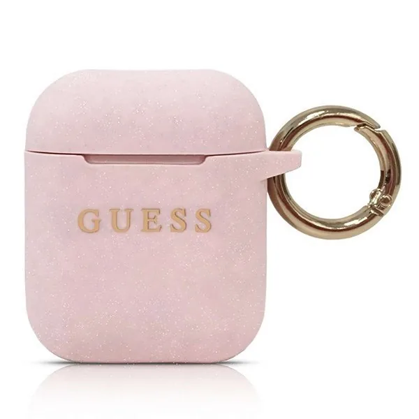 Kryt Guess GUACCSILGLLP AirPods cover pink Silicone