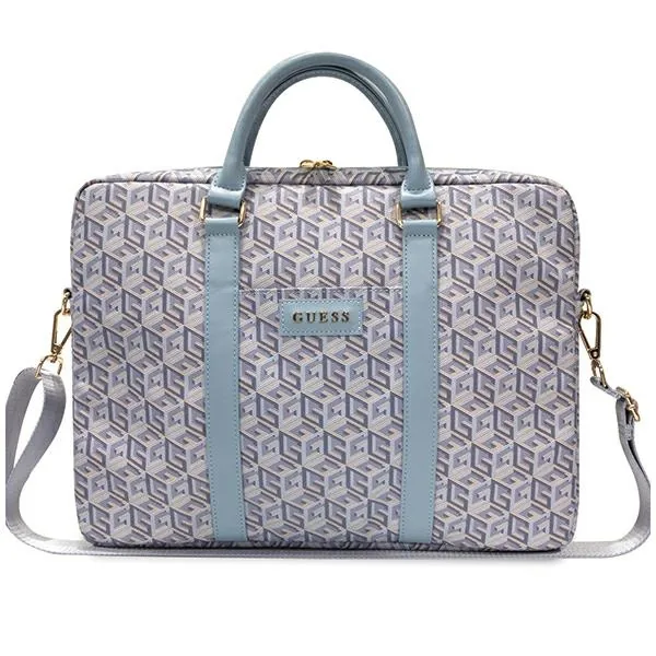 Kryt Guess GUCB15HGCFSEB 16" bag GCube Stripes blue