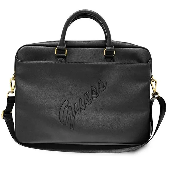 Kryt Guess GUCB15PUSASBK 15 inch black Saffiano Script