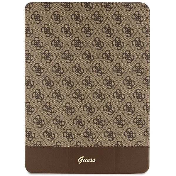 Kryt Guess GUFCP12PS4SGW Apple iPad Pro 12.9 2020/2021/2022 (4, 5, 6 gen) brown 4G Stripe Allover