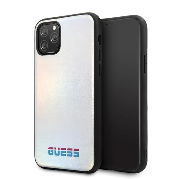 Kryt Guess GUHCN58BLD iPhone 11 Pro silver hard case Iridescent