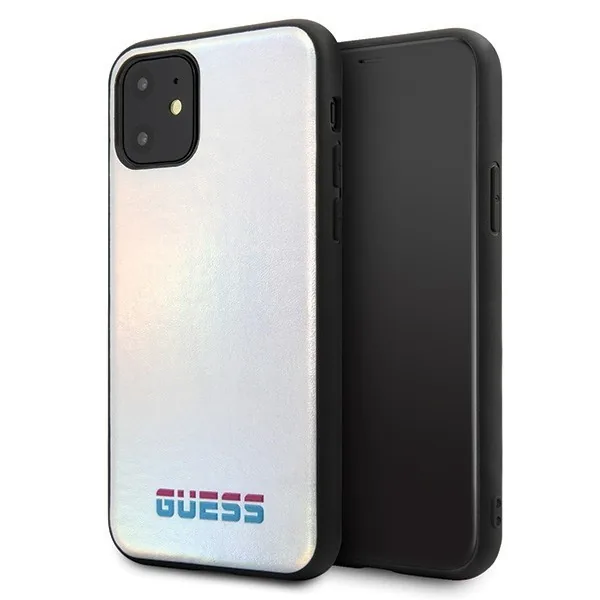 Kryt Guess GUHCN65BLD iPhone 11 Pro Max silver hard case Iridescent