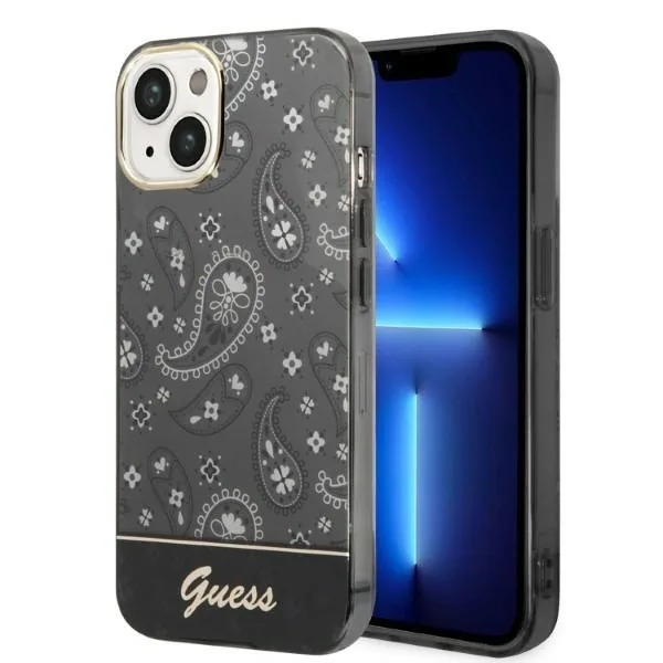 Kryt Guess GUHCP14MHGBNHK Apple iPhone 14 Plus / 15 Plus barva černá hardcase Bandana Paisley