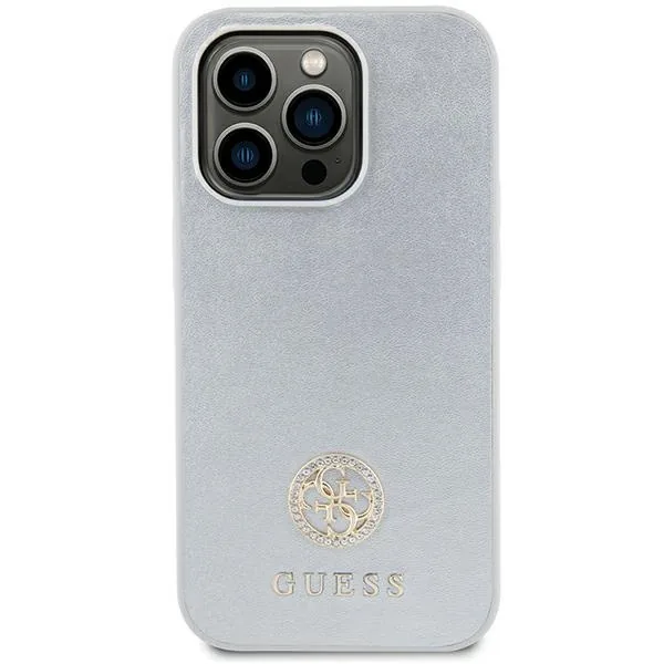Kryt Guess GUHCP15MPS4DGPS Apple iPhone 15 Plus / 14 Plus hardcase Strass Metal Logo silver