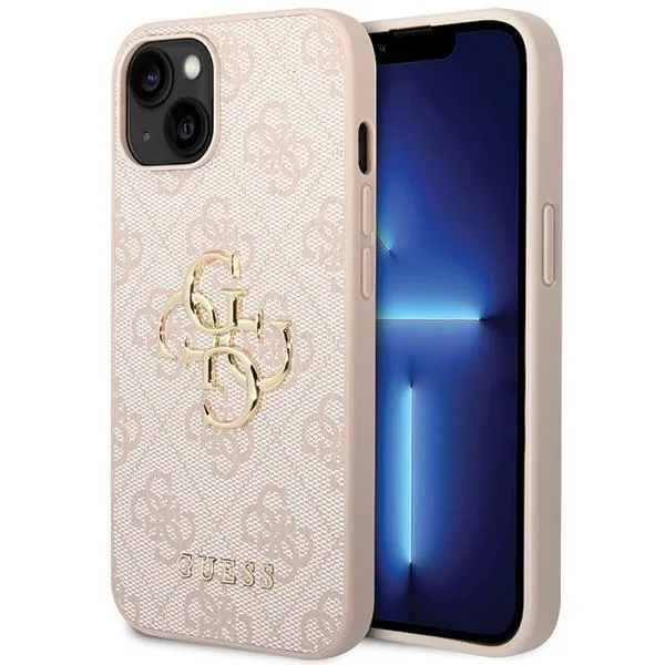 Kryt Guess GUHCP15S4GMGPI Apple iPhone 15 hardcase 4G Big Metal Logo pink