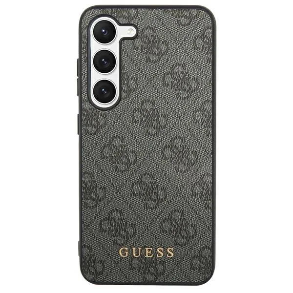 Kryt Guess GUHCS24LG4GFGR Samsung Galaxy S24 Ultra hardcase 4G Metal Gold Logo black