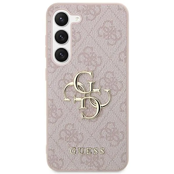 Kryt Guess GUHCS24S4GMGPI Samsung Galaxy S24 hardcase 4G Big Metal Logo pink