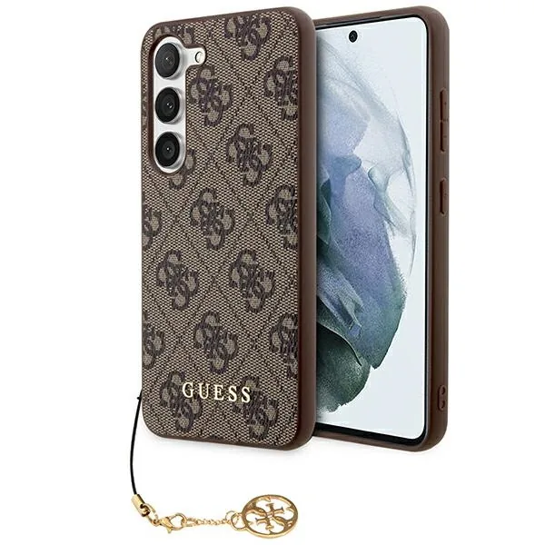 Kryt Guess GUHCSA35GF4GBR Samsung Galaxy A35 hardcase 4G Charms Collection brown