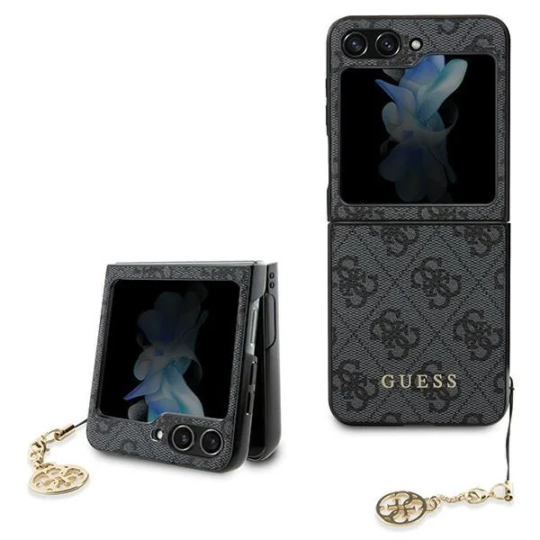 Kryt Guess GUHCZF5GF4GGR Samsung Galaxy Z Flip 5 hardcase 4G Charms Collection gray