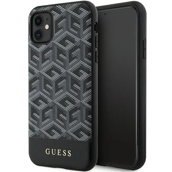 Kryt Guess GUHMN61HGCFSEK Apple iPhone 11/XR black hardcase GCube Stripes MagSafe