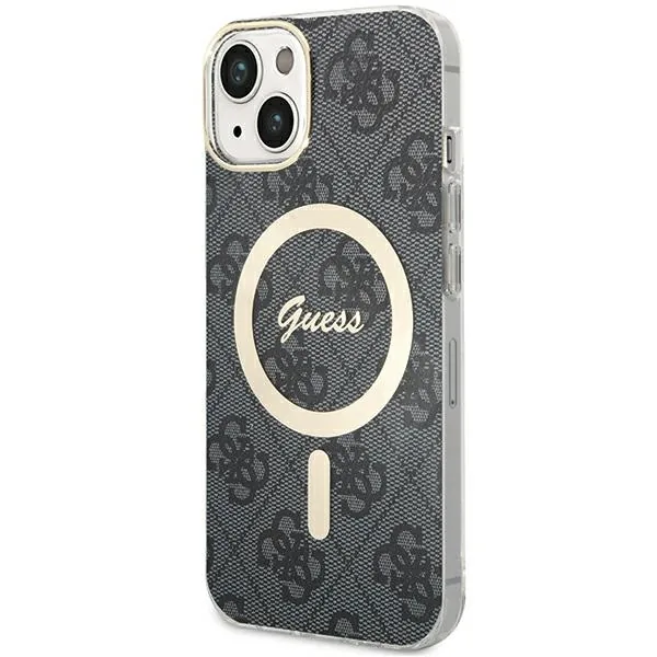 Kryt Guess GUHMP15SH4STK Apple iPhone 15 hardcase IML 4G MagSafe black