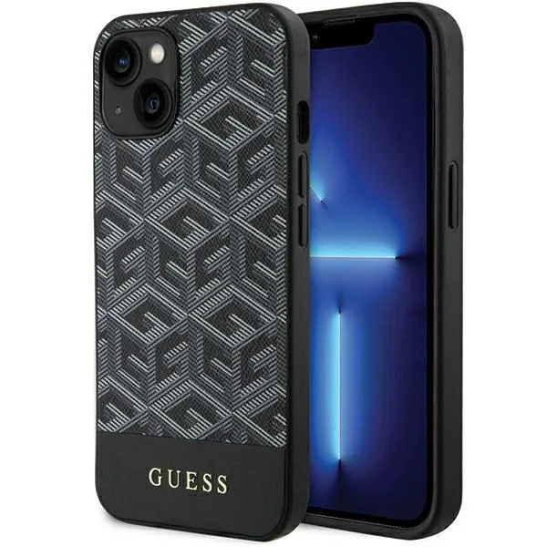 Kryt Guess GUHMP15SHGCFSEK Apple iPhone 15 / 14 / 13 hardcase GCube Stripes MagSafe black