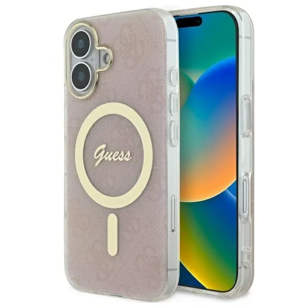 Kryt Guess GUHMP16MH4STP Apple iPhone 16 Plus hardcase IML 4G MagSafe pink