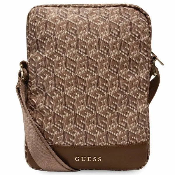 Kryt Guess GUTB10HGCFSEW 10 inch brown GCube Stripe Tablet Bag