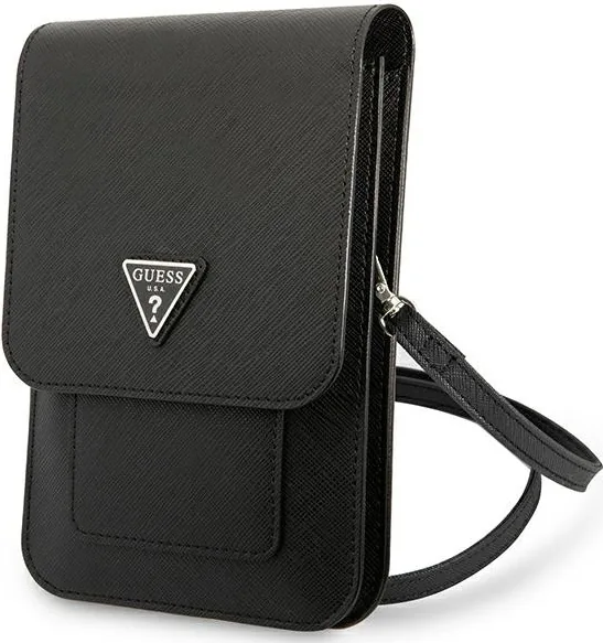 Kryt Guess GUWBSATMBK black Saffiano Triangle